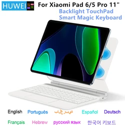 Teclado Huawei Xiaomi Pad 6 Pro 11 funda con soporte retroiluminado