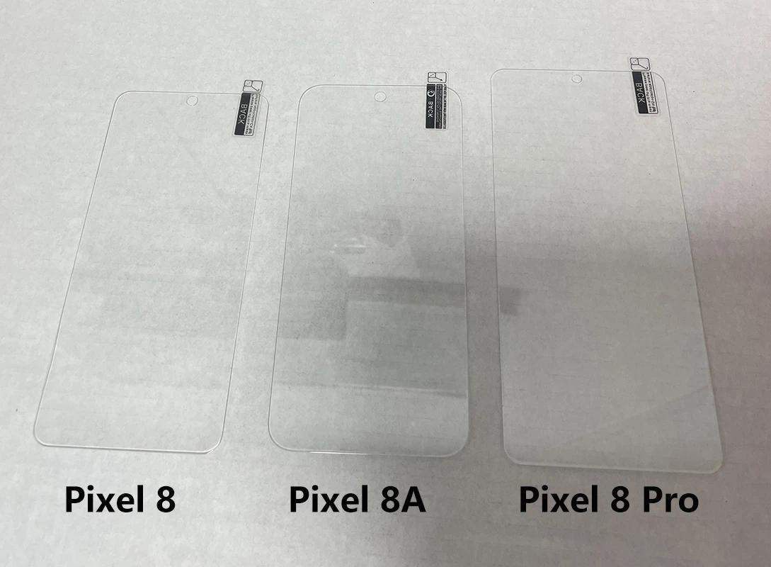 3Pcs for Google Pixel 8 8A Pixel8 Pro Tempered Glass Screen Protector Protect Film 10H Anti-Scratch Toughened Glass Shield Clear - imagen 3