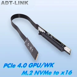 ADT-Link Adaptador M.2 NVMe a PCIe 4.0 x16 para GPU con cable SATA