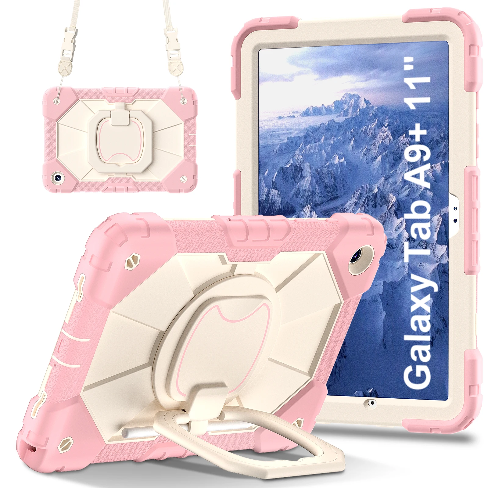 Para Samsung Galaxy Tab A11 A9 8,7 Plus 11 pulgadas S10 Lite 10,9 funda para Galaxy Tab A7 Lite S9 S10 FE 10,9 funda de armadura de silicona - imagen 2