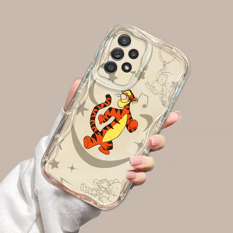 Disney Tigger Pooh Bear para Samsung Galaxy A73, A72, A55, A54, A52, A51, A35, funda de teléfono de aceite de onda suave transparente - imagen 4
