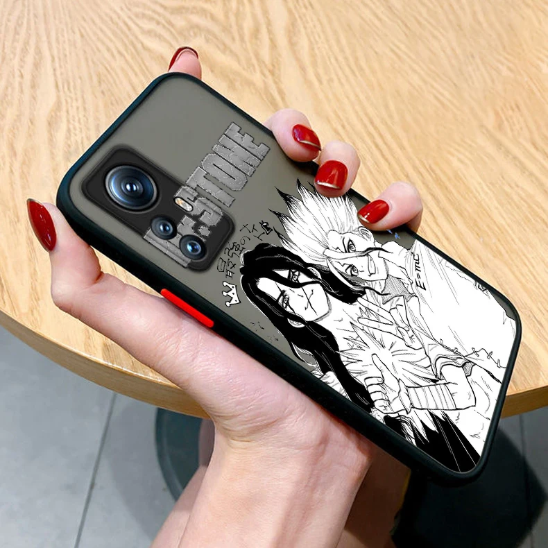 Dr STONE Senkuu-funda translúcida esmerilada para teléfono, para POCO X5, X4, X3, NFC, X2, M5S, M6, M4, M3, M2, C51, F5, F4, GT Pro - imagen 5