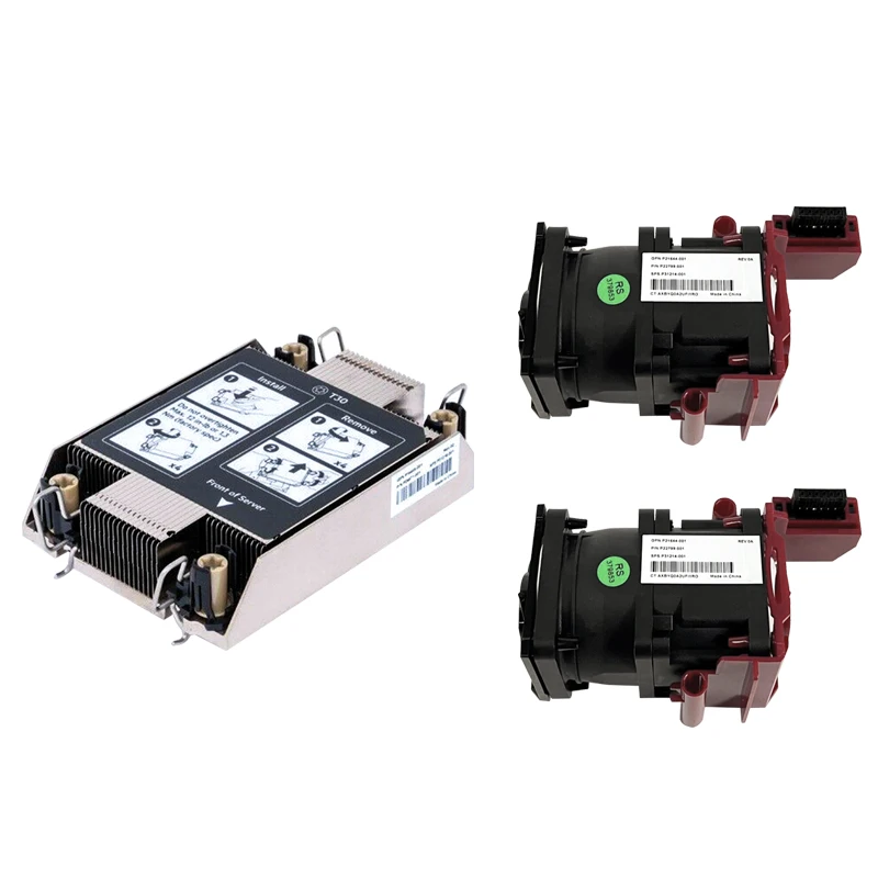 Kit de disipador térmico y ventilador compatible con HPE ProLiant DL360 Gen10 Plus
