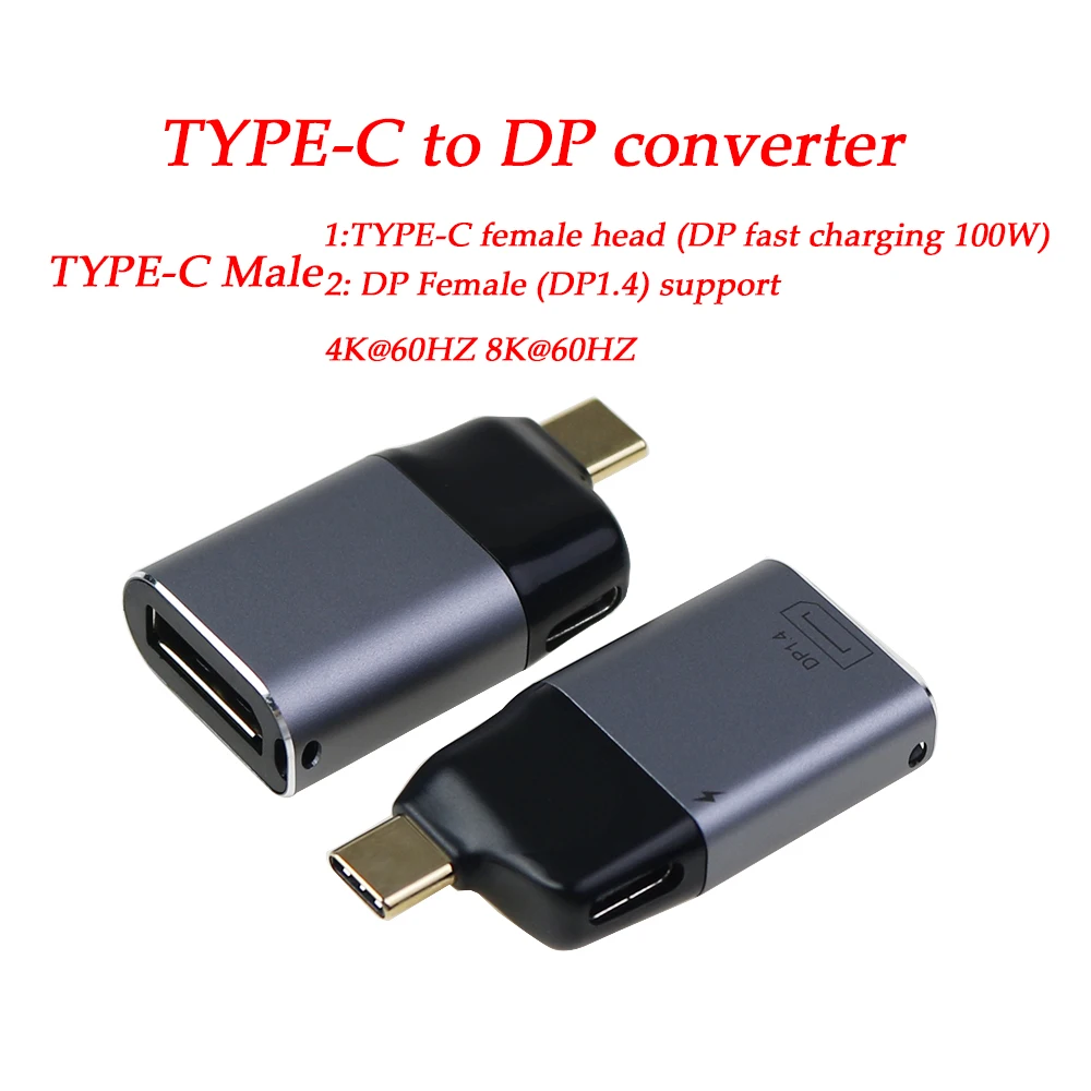 Convertidor de vídeo 3K, 4K, 8K, tipo C a HDMI, VGA, DP, RJ45, Mini DP, 4K, 60Hz, adaptador USB tipo C para Samsung, Huawei, MacBooK, 1 unidad - imagen 5