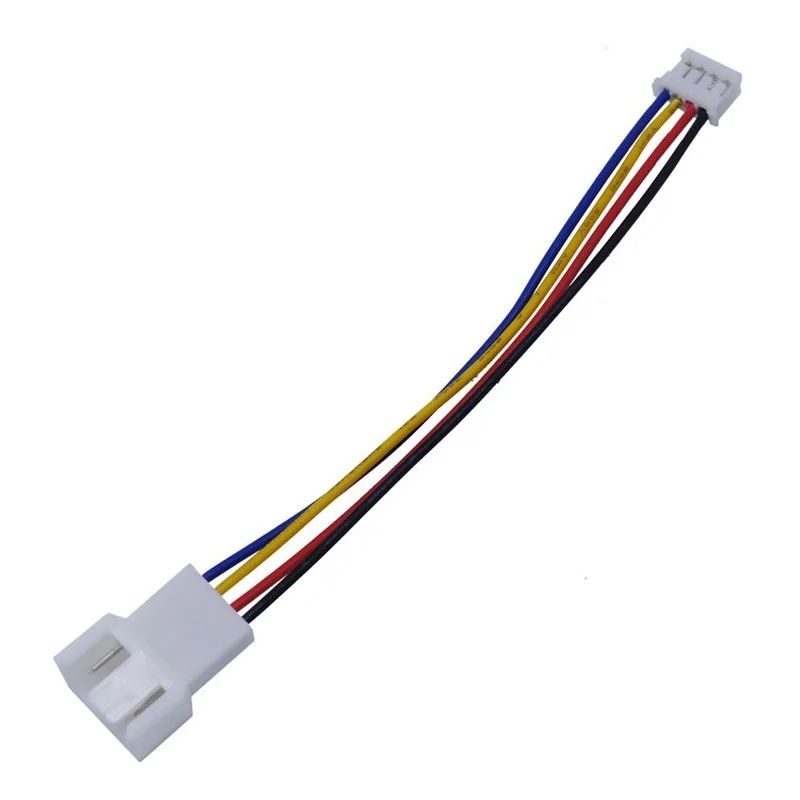 Tarjeta gráfica de PC, placa base PWM MINI 4 pines PH2.0 a 4 pines, adaptador de conector de Cable de ventilador de 1 a 2 Y divisor de 4 pines a 2x4 pines