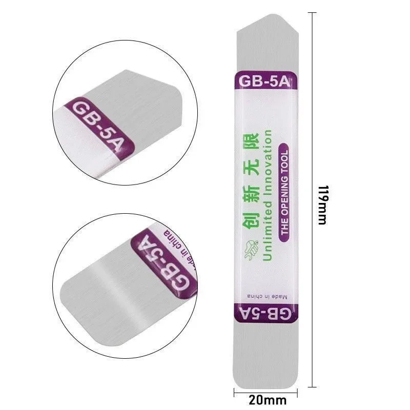 6-1 Uds hoja de acero inoxidable palanca suave y delgada Spudger teléfono móvil tableta pantalla herramientas de apertura de batería para Samsung iPhone iPad abridor - imagen 4