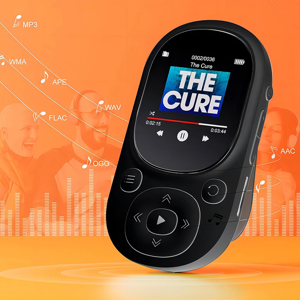 Reproductor de música Mp3 portátil BT 5.0 de 64 GB con radio FM Reproductor de MP3 con pantalla de 1,44 pulgadas compatible con tarjeta SD de hasta 128 GB - imagen 4