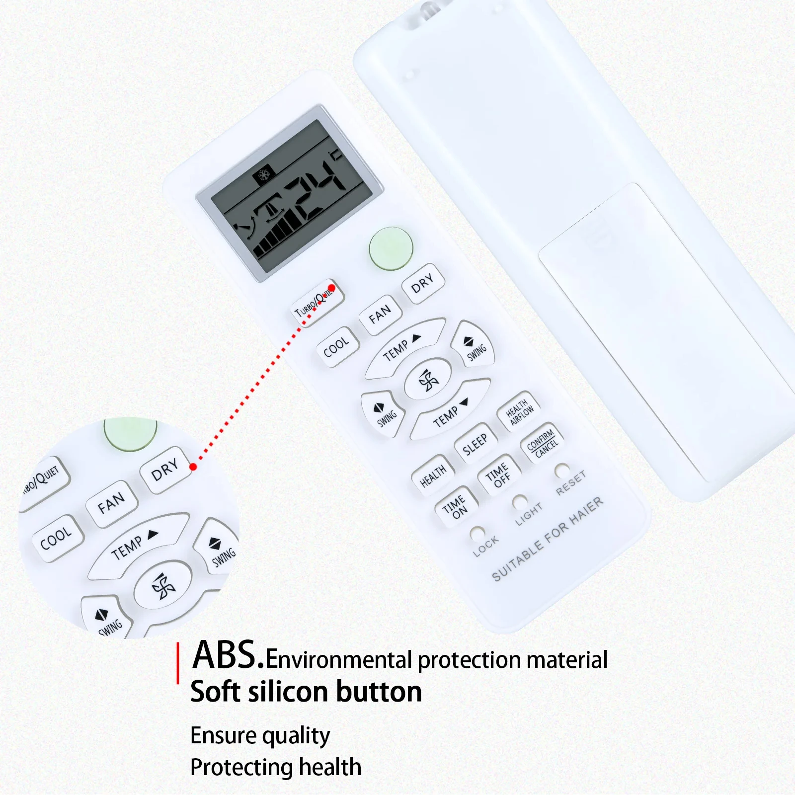 Mando a distancia de repuesto para aire acondicionado Haier, nuevo, 0010401715BW, V9014557 G85 - imagen 4