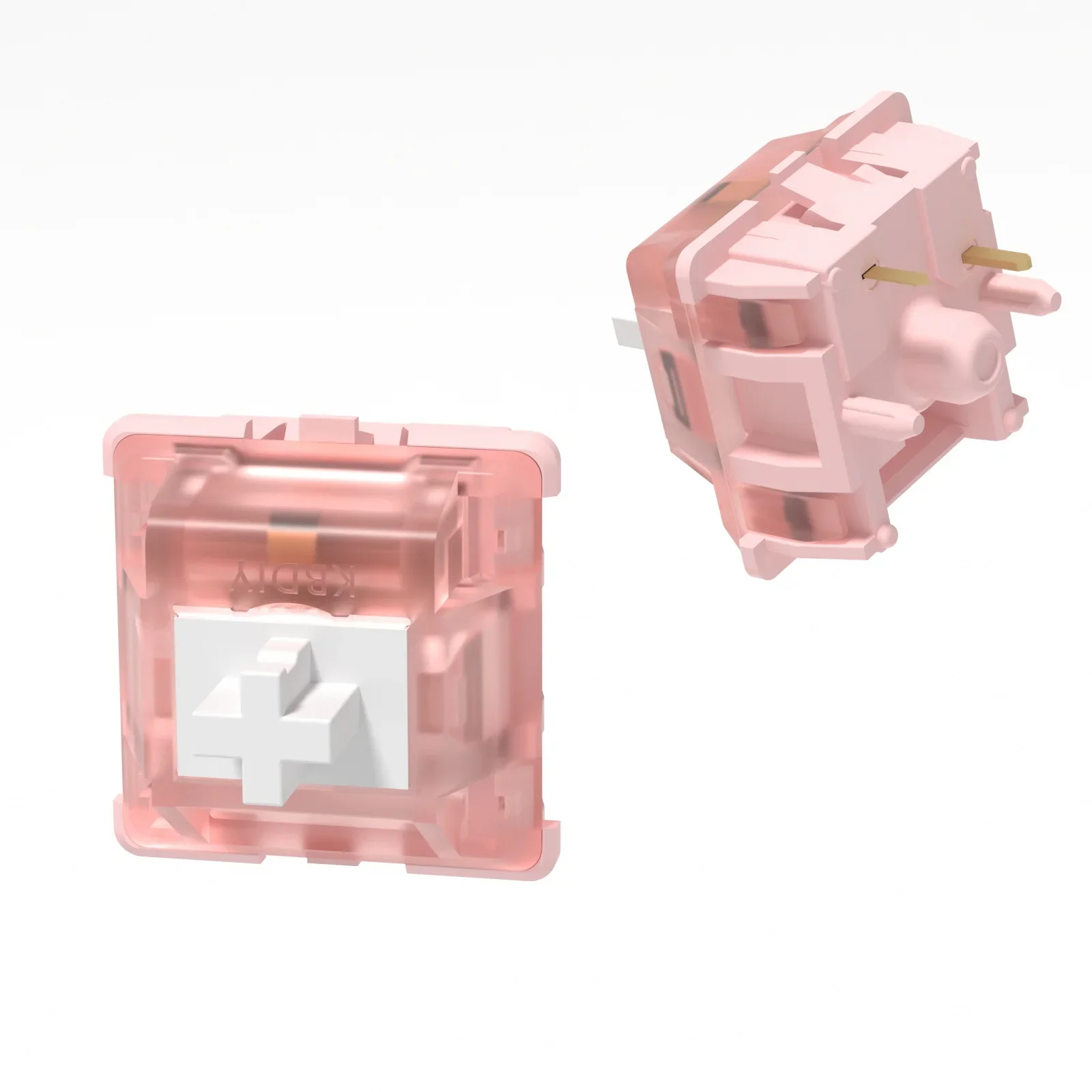 KBDiy-interruptor lineal Sakura, 37g, KIT de teclado mecánico para videojuegos, lubricado de fábrica rosa, personalizado, DIY, MX HIFI, 5 pines, GMK67 Hi75 - imagen 2