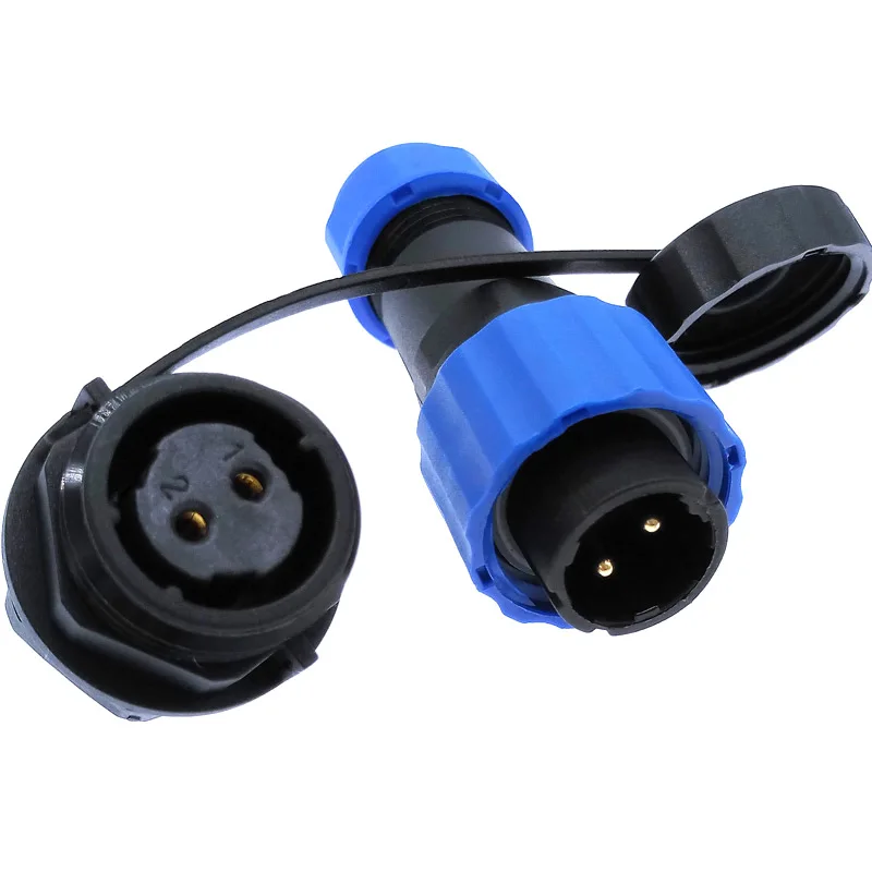 Conector SP16 IP68 Macho Hembra – Cable Impermeable - imagen 3