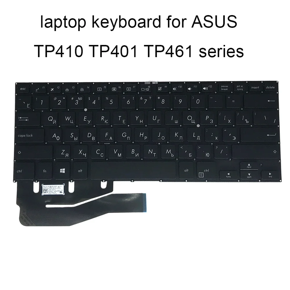 Teclado retroiluminado para ordenador portátil UI US UA RU para ASUS Vivobook Flip TP410 TP410UA TP410UR TP410UF TP410UAR inglés ruso 0KNB-F621RU00