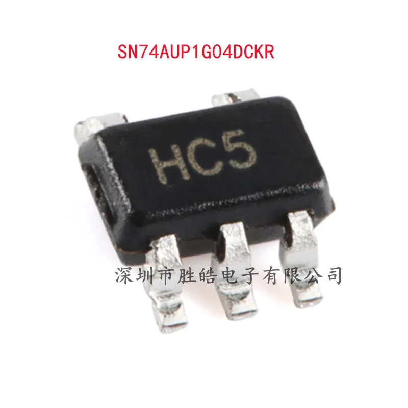 (10 uds) nuevo circuito integrado SN74AUP1G04DCKR 74AUP1G04 de puerta de fase inversa unidireccional SC-70-5 74AUP1G04