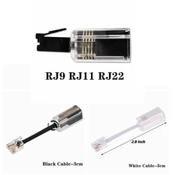 Organizador de cables RJ9 RJ11 RJ22 - Giro 360 grados antibobinado
