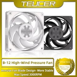 TEUCER B-12 Ventilador PWM silencioso rodamiento presión de viento