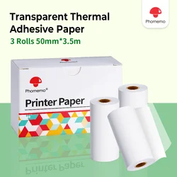 Phomemo Papel Adhesivo Térmico para Impresoras M02-M04S de Etiquetas