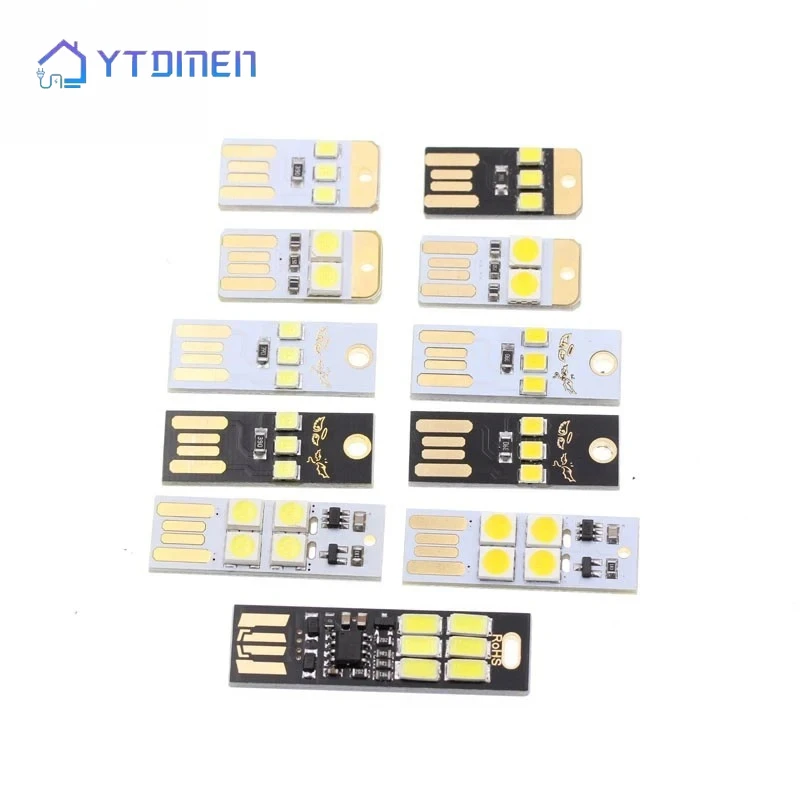 Mini luz LED nocturna, lámpara con enchufe USB, luces para tarjetas de bolsillo de 5V, luz LED para lectura de libros, lámpara de mesa para banco de energía, ordenador y portátil