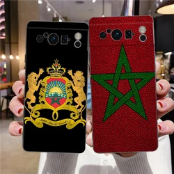 Google Pixel 8 Pro Funda TPU Negra Antigolpes – Bandera Marruecos