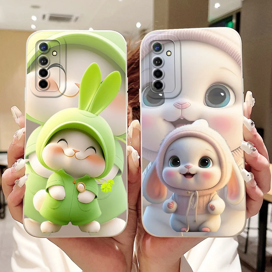 Para Realme X2 XT funda RMX1991 RMX1921 flores de lujo cubierta pintada de caramelo suave TPU funda de teléfono para Realme XT X2 RealmeX2 Pro Shell - imagen 2