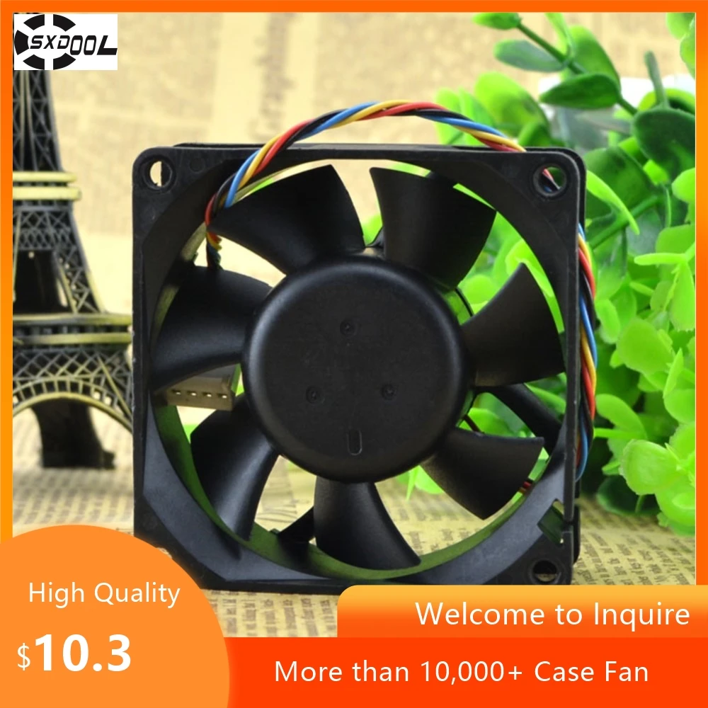 Afb0712vh 70mm 7cm PWM Cpu disipador de calor ventilador para Delta 7025 7cm 12V 0.56a ventilador de bola de caja 70X70X25mm - imagen 4