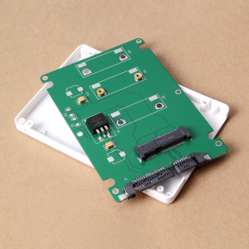 Carcasa de mSATA a SATA 3,0, carcasa de SSD externa mSATA, Mini SSD a tarjeta adaptadora de convertidor SATA3 de 2,5 pulgadas de 22 pines para Windows Linux Mac OS - imagen 3