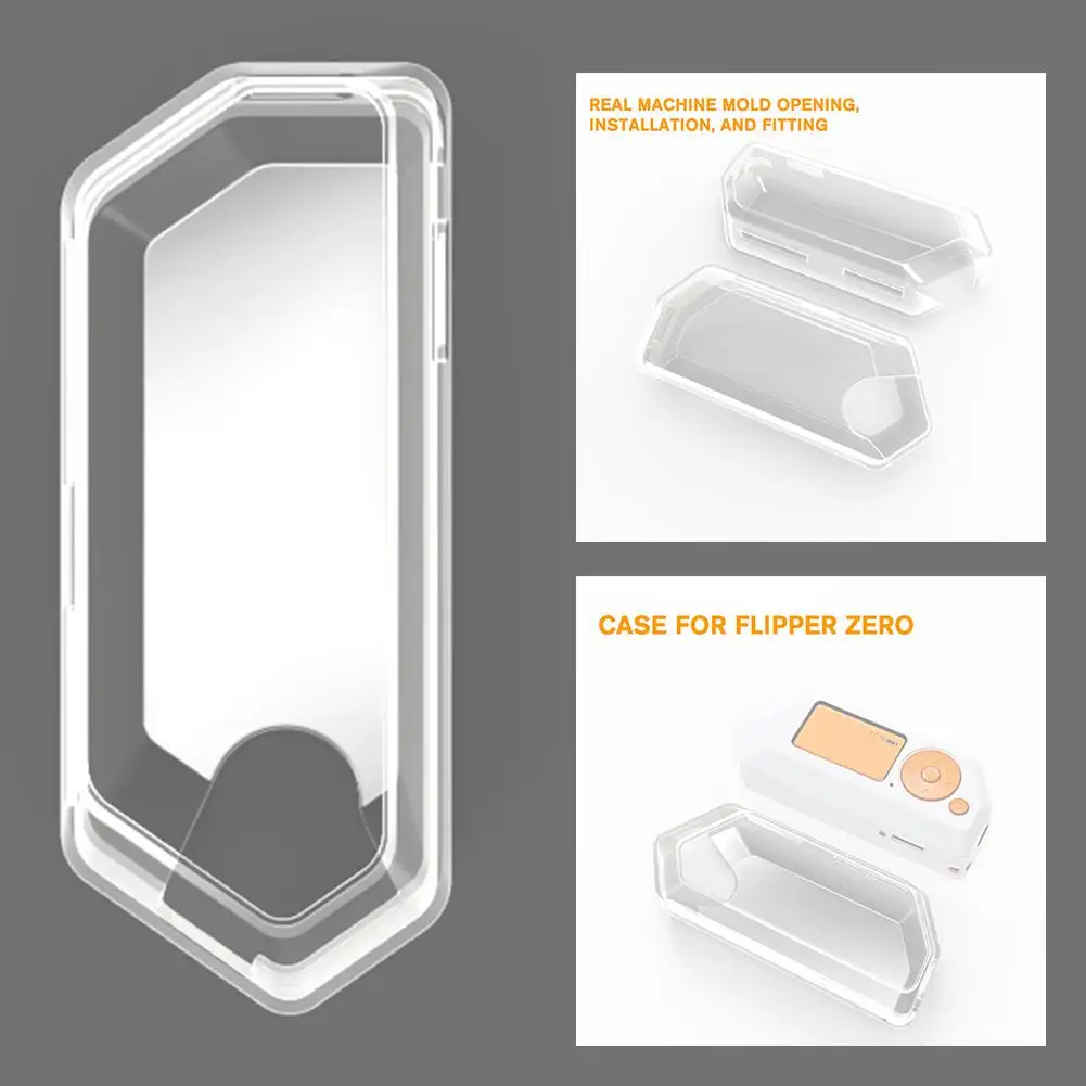 Funda protectora para consola de juegos Flipper Zero, funda antideslizante, cubierta transparente, accesorio de carcasa - imagen 4