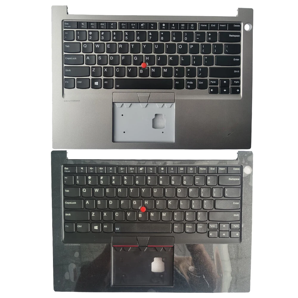 Teclado retroiluminado de EE. UU. Para Lenovo Thinkpad E14 Gen1, con reposamanos, funda superior C con retroiluminación