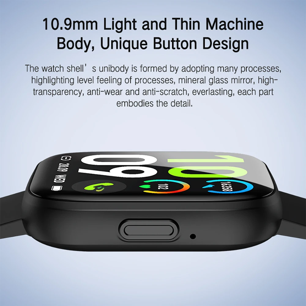 2025 moda 1,85 "hombres mujeres salud reloj inteligente ritmo cardíaco oxígeno en sangre llamada de diente azul más de 100 modos deportivos juegos música Smartwatch - imagen 4