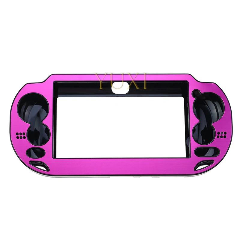 YUXI 1 pieza para PS Vita PSV 1000 multicolor carcasa de aluminio recubierta de plástico cubierta protectora de Metal cepillado - imagen 2