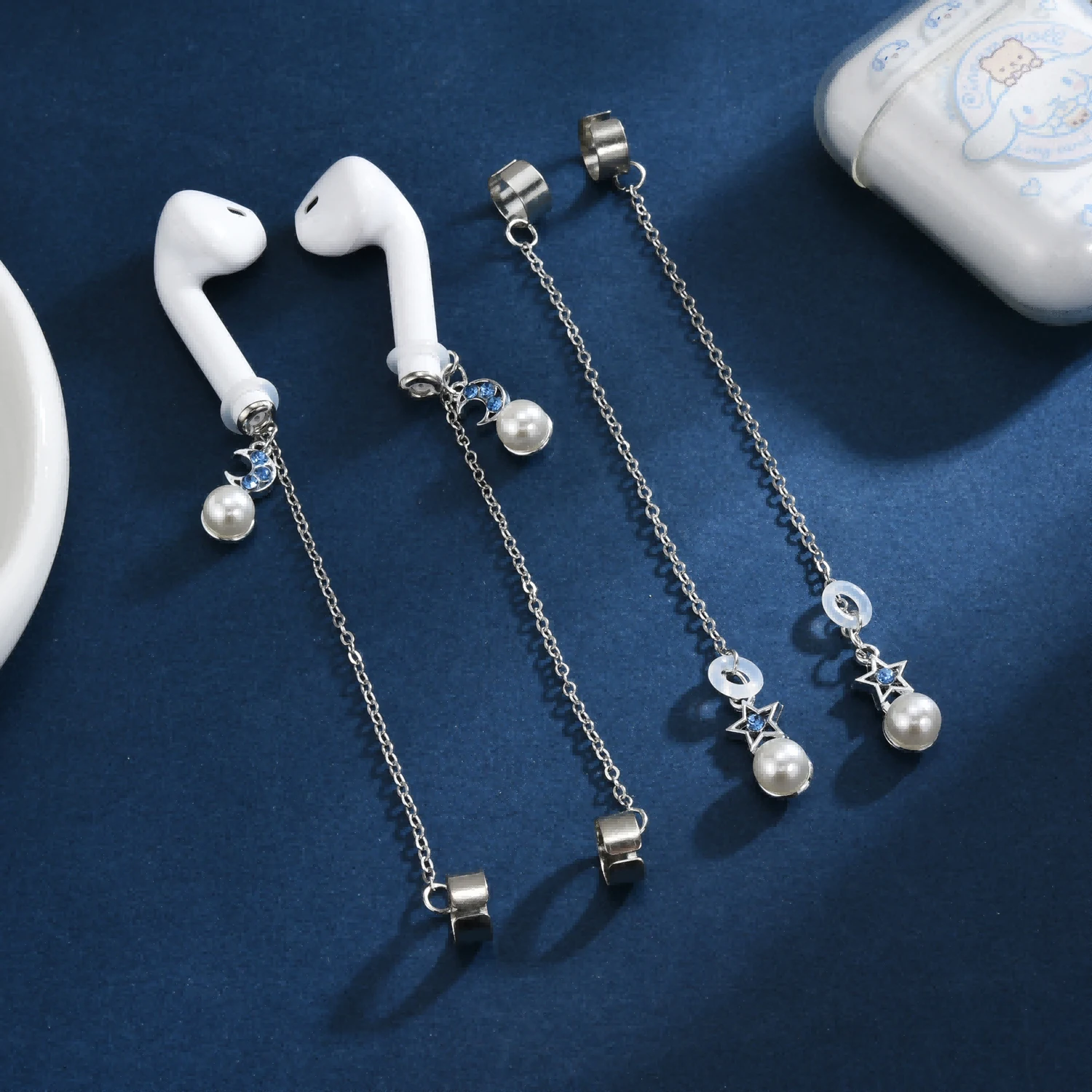 Gancho para pendientes antipérdida para Airpods, Clip para auriculares, correa, gancho para la oreja, soporte para Airpod, pendientes, cadena colgante - imagen 2