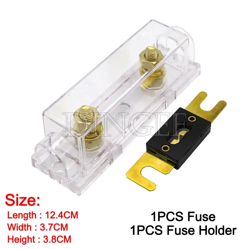 1 Juego de fusibles ANL 60 80 100 120 275 300 400 450A 500 AMP ANS, portafusibles perno, portafusibles automotrices, enlace Fusible con fusible - imagen 3