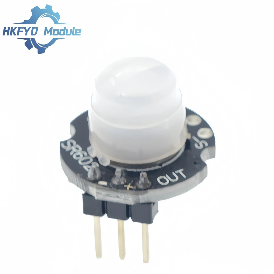 1-50 Uds SR602 MINI módulo Detector de Sensor de movimiento kit PIR infrarrojo piroeléctrico soporte de interruptor sensorial para arduino Diy con lente - imagen 3