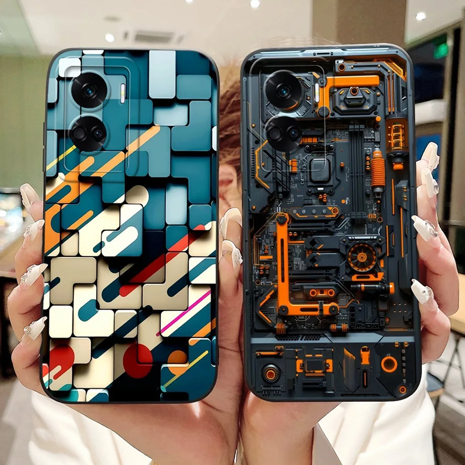 Para Honor 90 Lite funda Honor90 Pro REP-AN00 Cool Machine patrón cubierta a prueba de golpes funda de teléfono para Honor 90 Pro Honor90 Lite Shell - imagen 3