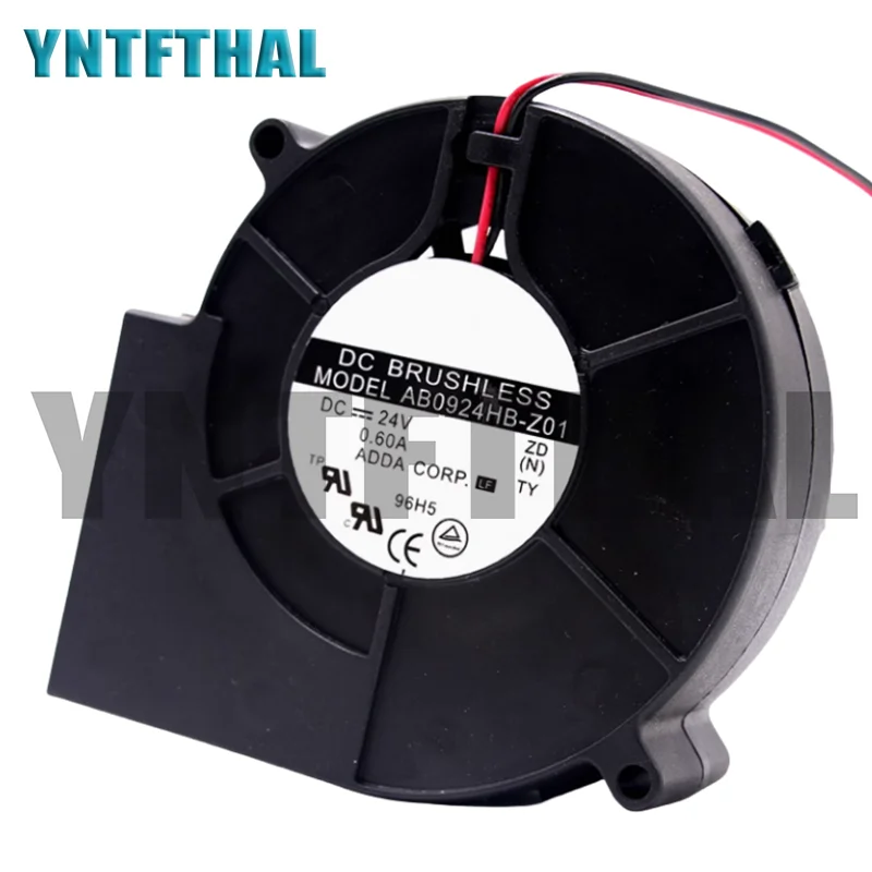 Nuevo AB0924HB-Z01 DC24V 0.60A 9733 9CM ventilador de refrigeración de 2 cables - imagen 2