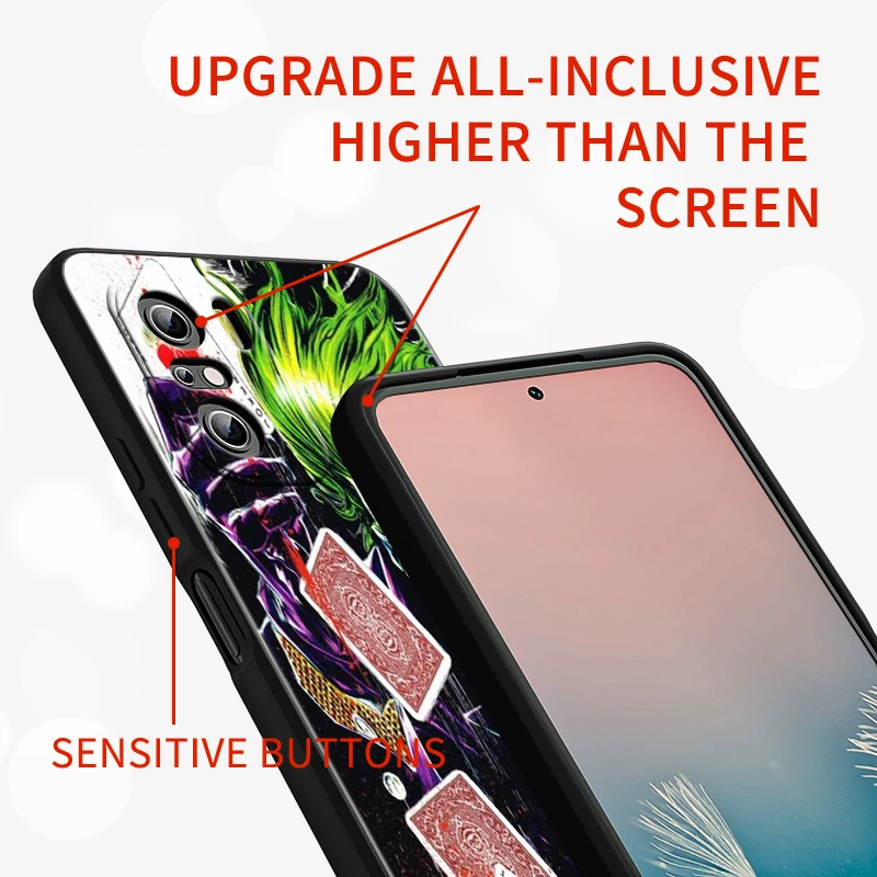 Funda de teléfono negra para Xiaomi Redmi Note 13, 12, 11E, 11S, 11, 11T, 10, 10S, 9, 9S Pro Plus, 4G, 5G - imagen 4