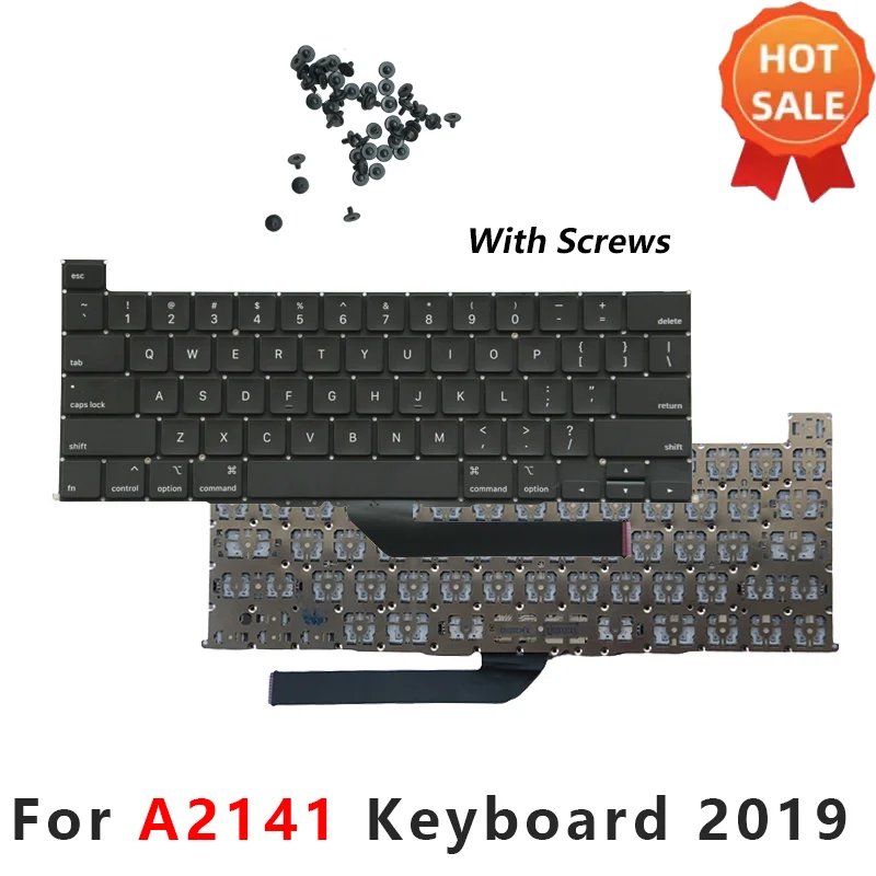 Nuevo teclado A2141 para MacBook Pro Retina 16 "2019 año EE. UU. Reino Unido JA SW PO SP FR GER RU IT AR diseño
