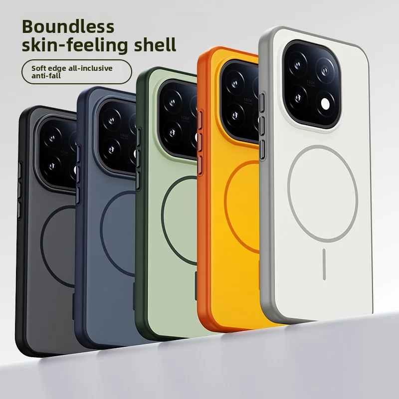 Para VIVO IQOO 15 funda dura de silicona de piel magnética de carga inalámbrica funda protectora trasera para iqoo15 Iqoo 15 carcasa de teléfono