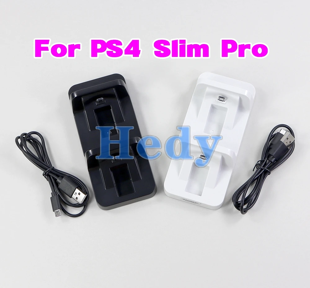 Base de carga Dual USB para controlador de PS4, soporte de carga para Sony PlayStation 4 Slim Pro, cargador de Control, 10 Uds. - imagen 2