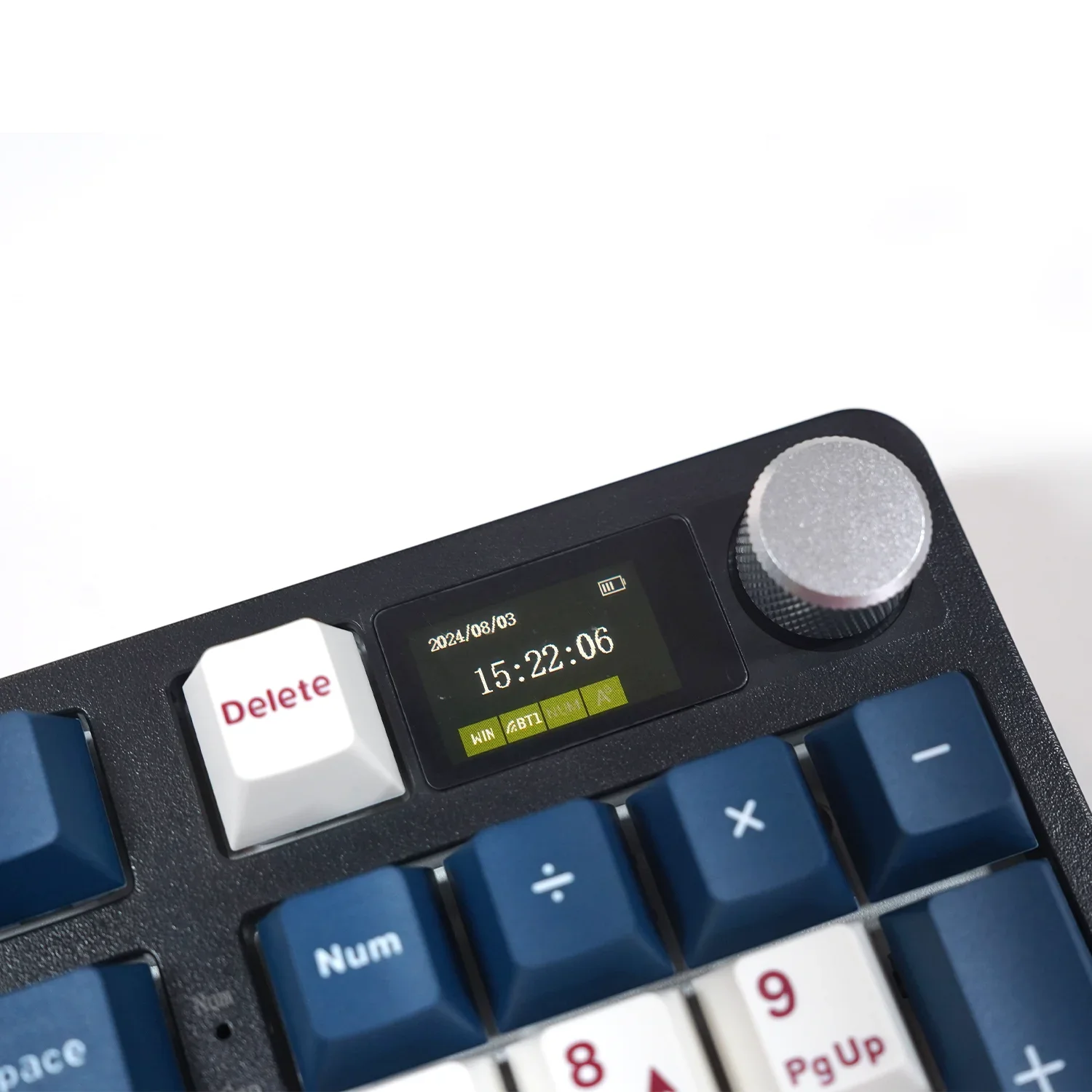 Mathew Tech KC98 Pro Teclado mecánico de tres modos Diseño 98% RGB Pantalla inteligente intercambiable en caliente inalámbrica y soporte de software de perilla - imagen 4