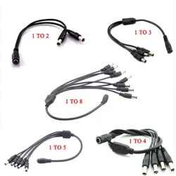 Divisor DC 12V para Cámaras CCTV – 1 a 8 Machos 2.1x5.5mm