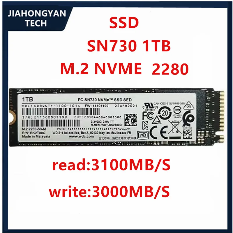 Nuevo Original SSD SN730 256G SN730 512G SN730 1TB M.2 SSD NVME Notebook PCIE de escritorio - imagen 3