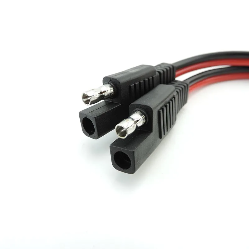 Cable de extensión de alimentación SAE de 18AWG, enchufe SAE de 10A, Cable de alimentación SAE de 1 a 2, adaptador de conexión rápida, desconexión de conector de 2 pines - imagen 2