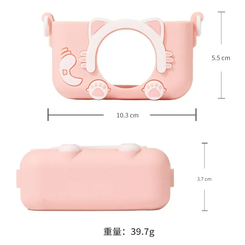 Funda para cámara portátil, carcasa para niño, bonito juguete para cámara de dibujos animados, funda protectora para cámara apta para cámaras A3 - imagen 4