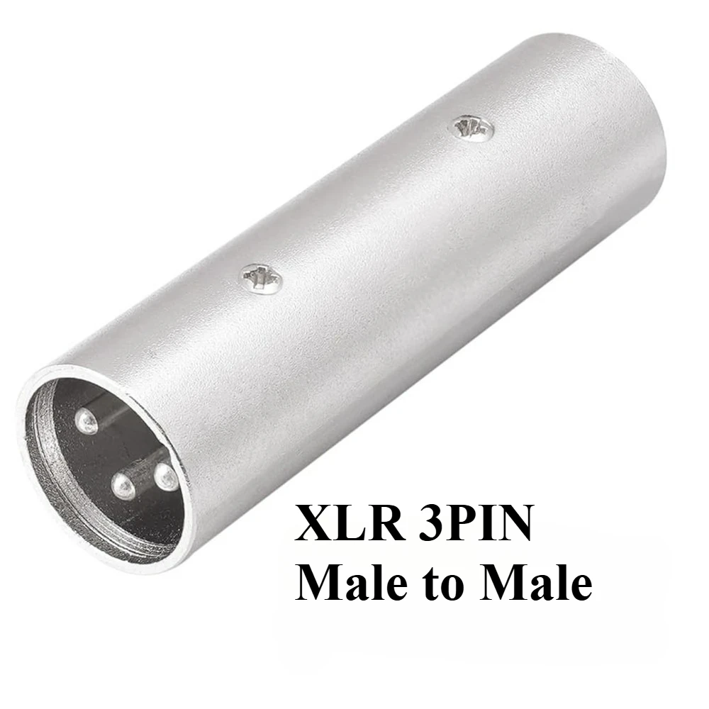 XLR 3 pines macho a macho, hembra a hembra, macho a hembra conector adaptador de audio XLR de 3 pines - imagen 3