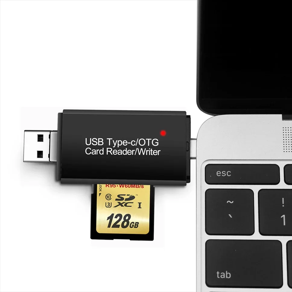 Grwibeou-lector de tarjetas 5 en 1, adaptador de unidad Flash USB/tipo C, SD, Micro SD, TF, para ordenador portátil, PC, lector de tarjetas inteligentes Multi OTG - imagen 4