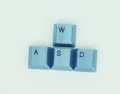 blue wasd keycaps