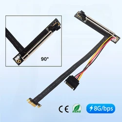 Cable Riser PCIe 3.0 x1 a x16 90° para GPU NVIDIA/AMD