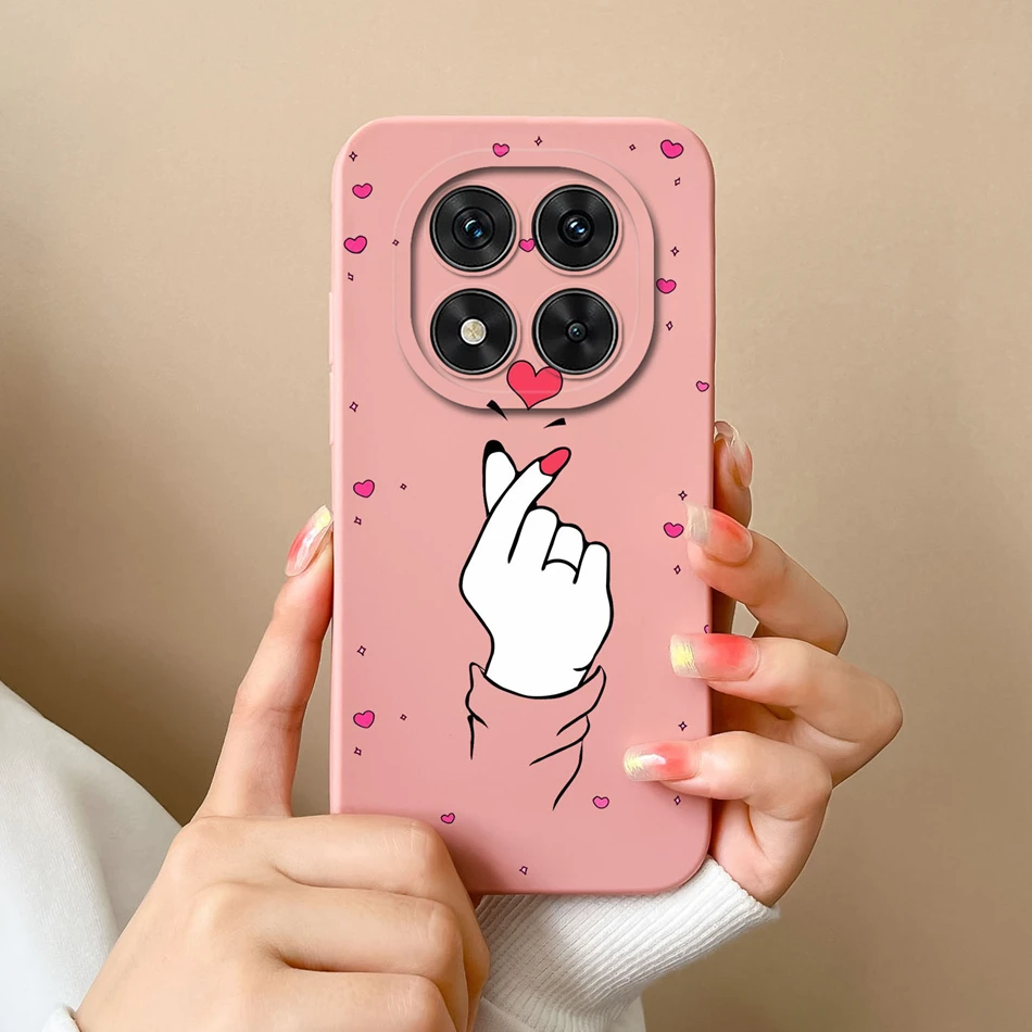 Para Poco X7 Pro funda trasera de teléfono con corazón a la moda para Xiaomi Poco X 7 Pro silicona líquida suave carcasa de protección completa Fundas - imagen 5