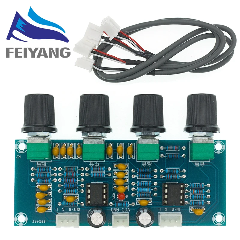 Preamplificador de placa de tono XH-A901 NE5532 con ajuste de volumen de graves agudos controlador de tono preamplificador para placa amplificadora - imagen 2