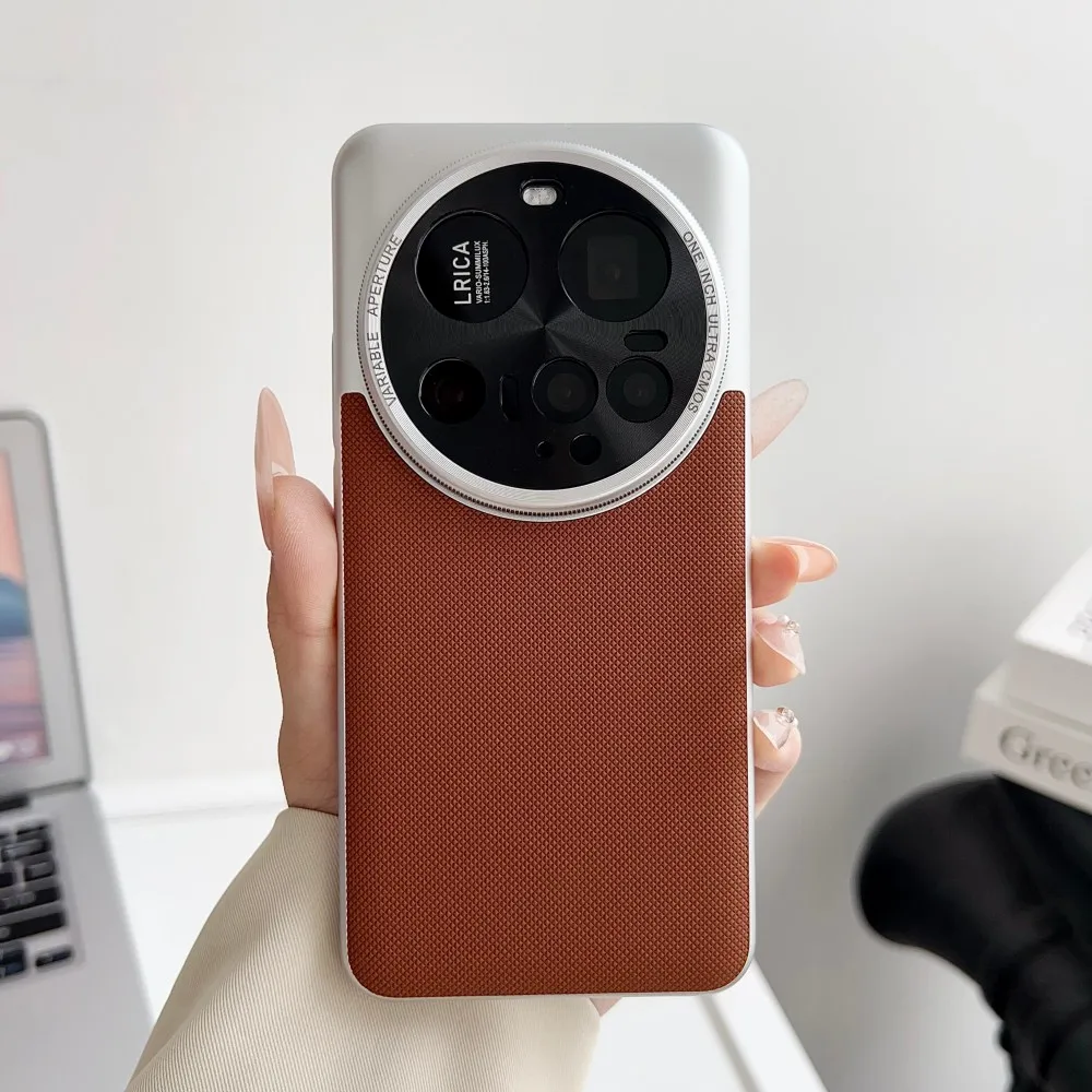 Para Xiaomi Mi 15 Ultra funda de lujo de cuero PU Color de piel a juego funda protectora trasera para Xiaomi Mi15 Ultra Shell - imagen 2