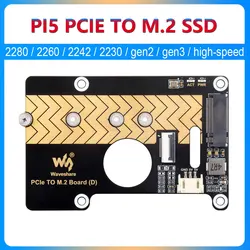 Raspberry Pi 5 Adaptador PCIe M.2 NVMe Alto Rendimiento